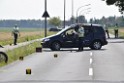 Schwerer Krad Pkw Unfall Koeln Porz Libur Liburer Landstr (Krad Fahrer nach Tagen verstorben) P106